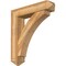 Ekena Millwork Thorton Arts and Crafts Rough Sawn Bracket w/ Offset Brace, Western Red Cedar, 8"W x 36"D x 40"H BKT0806X36X40THR03RWR - alternate 1
